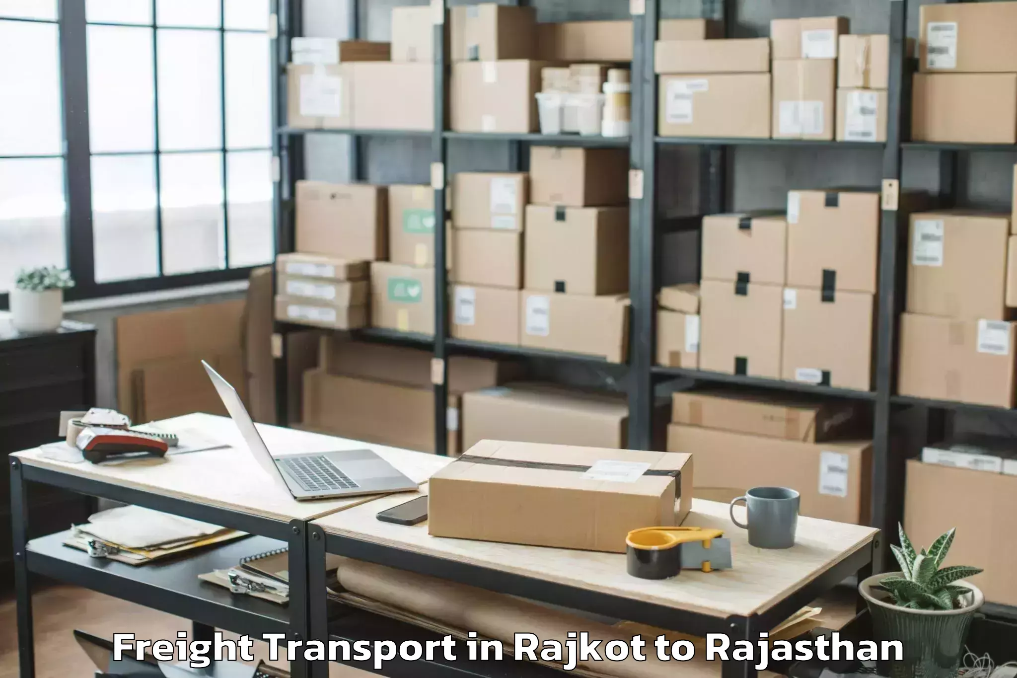 Comprehensive Rajkot to Bhindar Freight Transport